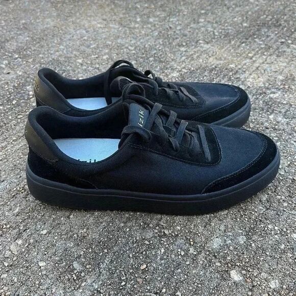 Kizik Prague Men’s Black Canvas Suede Sz 11.5 - Picture 4 of 12